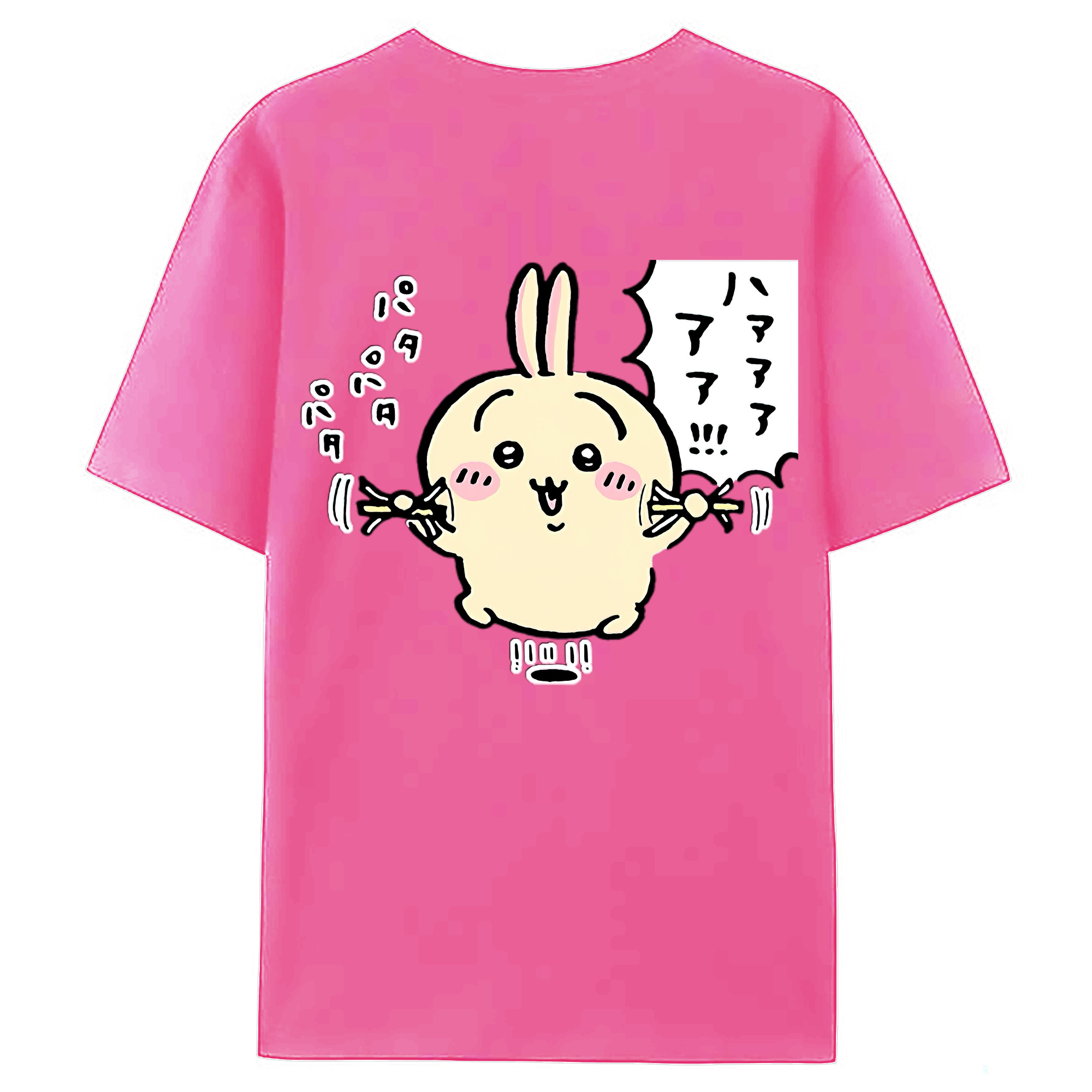 （画像用） ちいかわ うさぎ Chii-kawa usagi レディース半袖Tシャツ(バックプリント)
